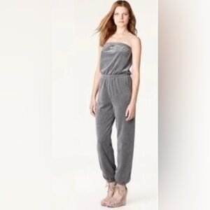 Juicy Couture Gray Romper Jumpsuit Tracksuit Size Small